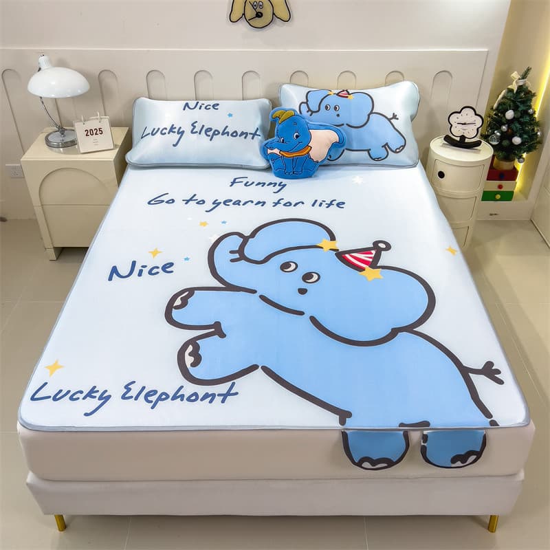 Versão grande tridimensional desenho animado em formato especial tapete de seda gelada de carbono Mr. Elefante Elefante 