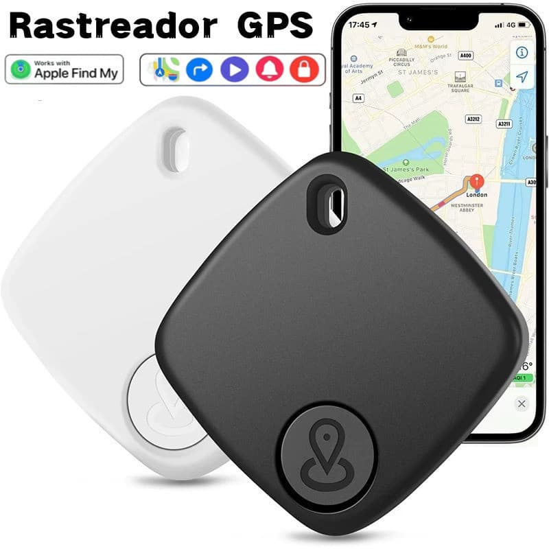 Rastreador Smart Tag Compatível AirTag MFi Localizador para Mala Carro Moto Pet e Criança