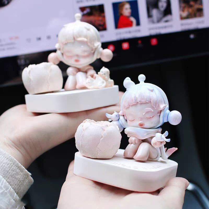 Luna boas coisas carro aromaterapia ornamentos flor difusor Base de pedra Perfume do carro bonito decoração Interior do 