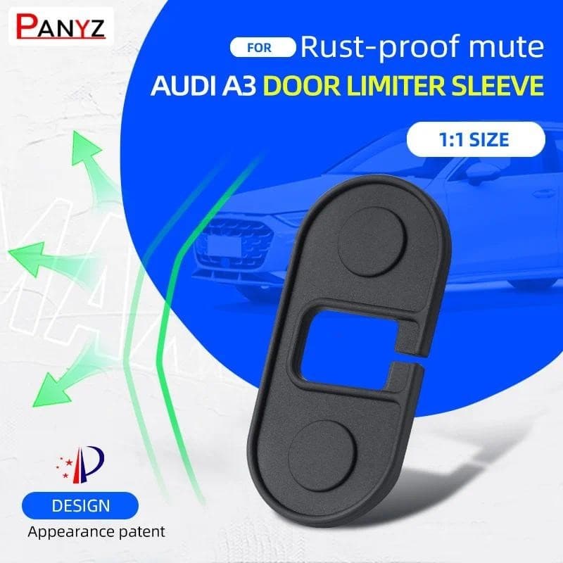 Para Audi A3 Limitador De Porta ABS Capa Proteção Fechadura Da Fivela Modificação Modelo Silicone Prendedor Almofadas Ac