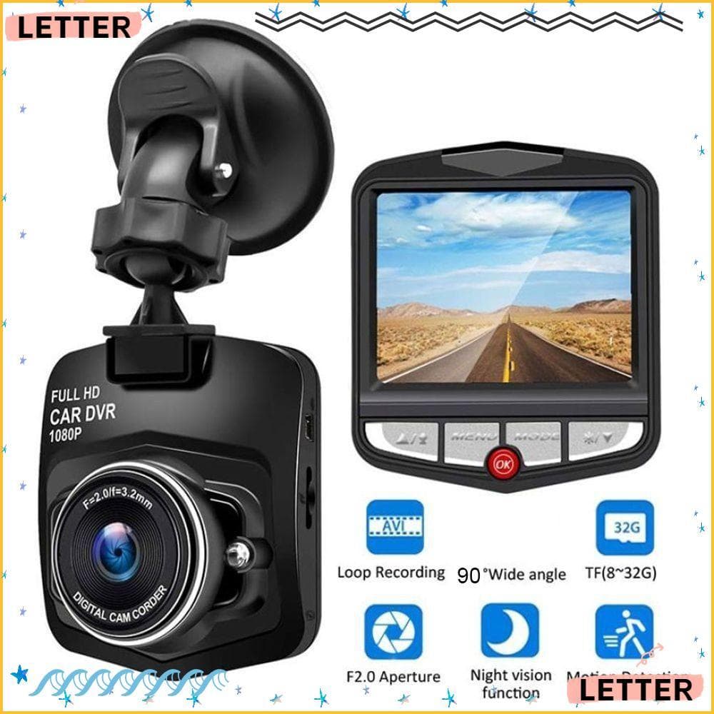 Carta Gravadores De Carro Gravação De Ciclo Portátil Câmera Full HD 1080P DVR