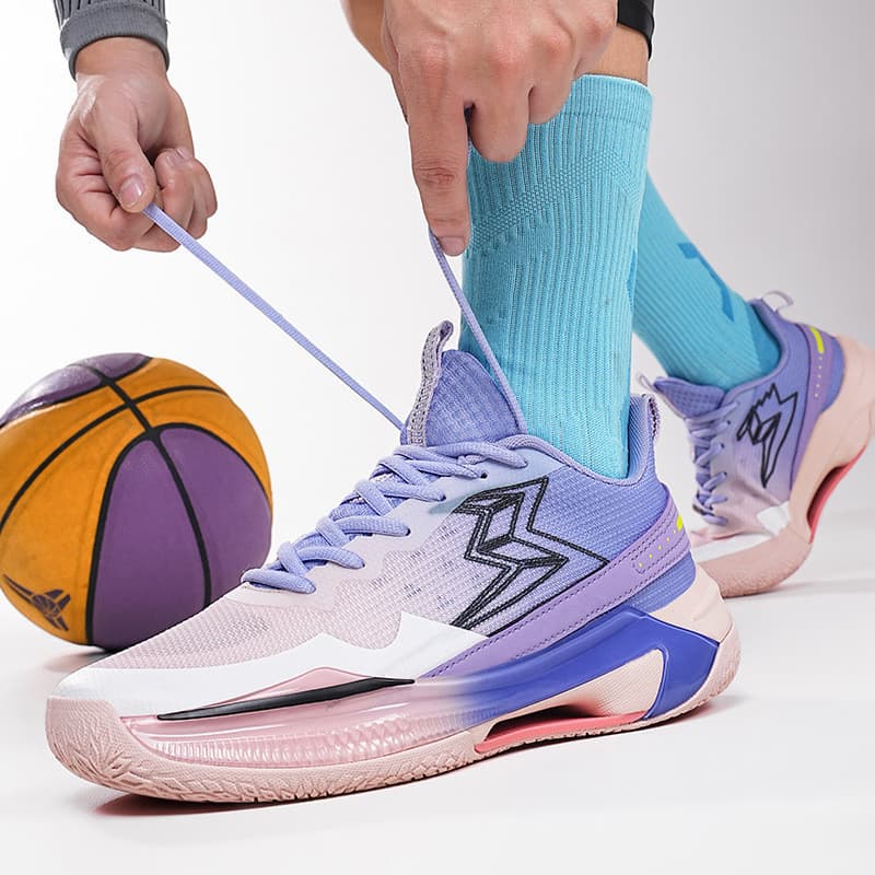 Novo estilo tênis de basquete profissional masculino feminino combate real baixo-Top respirável antiderrapante resistent