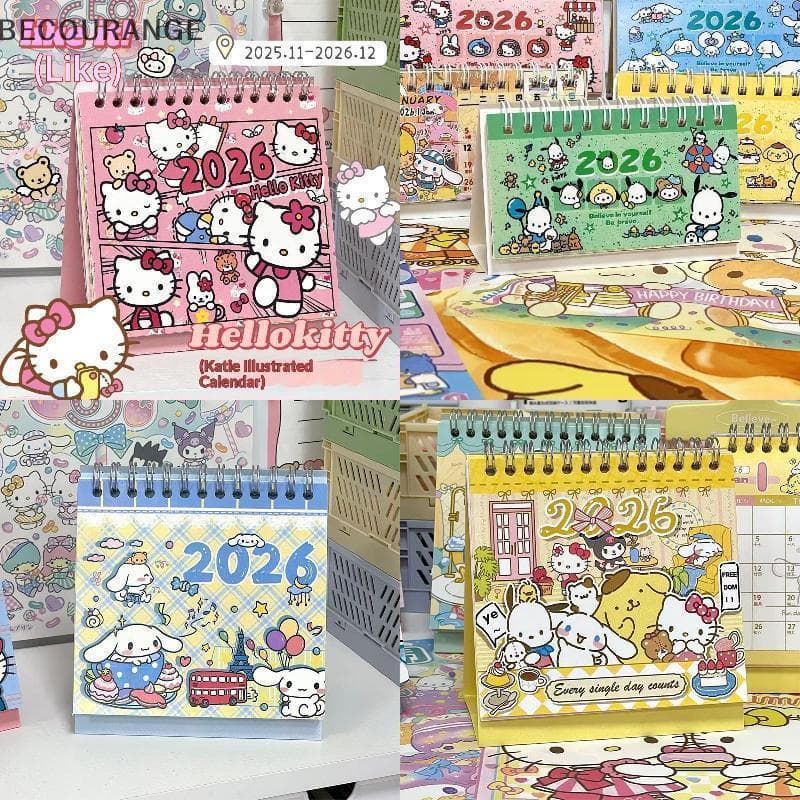 BEC 2026 Calendário De Mesa Bonito Temático Agenda Planejador Mão Conta Plano Estudantes Estudante Decoração Desktop NG