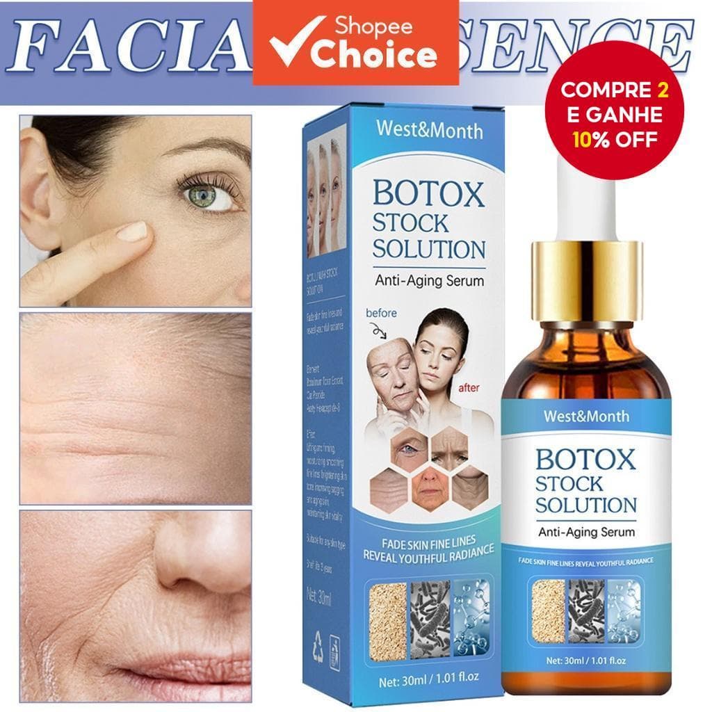 Soro Facial Antirrugas Avançado Compre 1 Ganhe 1 Grátis-Fórmula De Alta Concentração De 30ml | Suaviza Linhas Finas , Au