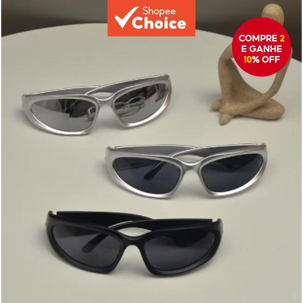 Vintage Design Óculos de Sol Moda Homens Prata Anti-UV400 ao Ar Livre