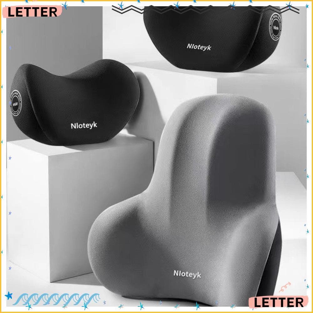 Carta Travesseiro De Assento De Carro , Protetor De Descanso De Pescoço De Espuma De Memória Almofada Traseira Supriment