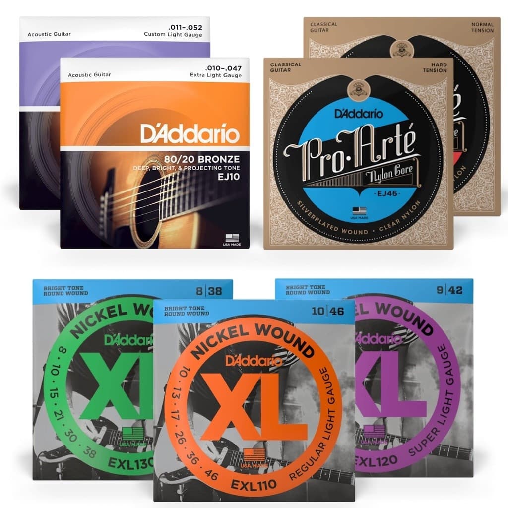 Cordas De Guitarra Elétrica Populares Feitas De Aço Com Infusão De Níquel EXL110 EXL120 Acústico EZ890 EZ930 Clássico EJ