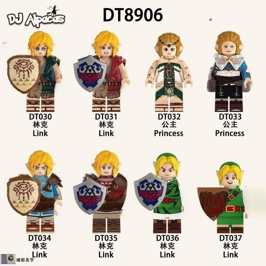 Blocos De Construção Figuras Brinquedo Colecionável DT030 DT031 DT032 DT033