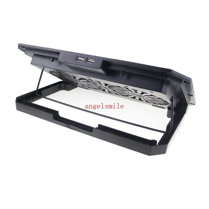 2-Fan Laptop Stand Suporte Montagem Telefone Ajustável Base Resfriamento Reforçada