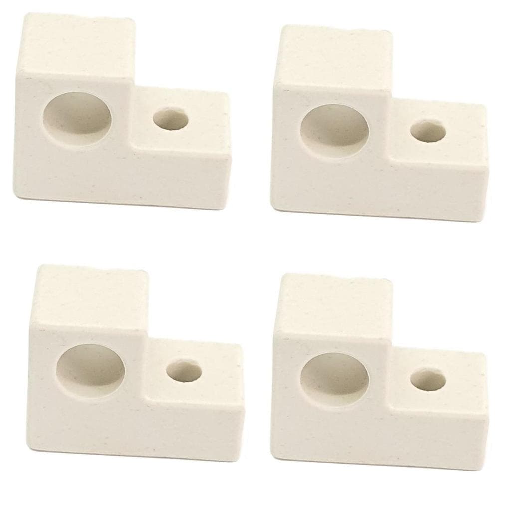 Kit Com 4 Suporte Isolador Louça Resistência Forno Elétrico