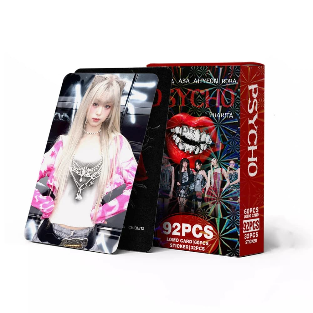 92 Pçs/Caixa BABYMONSTER Photocards PSYCHO KPOP LOMO Cartão