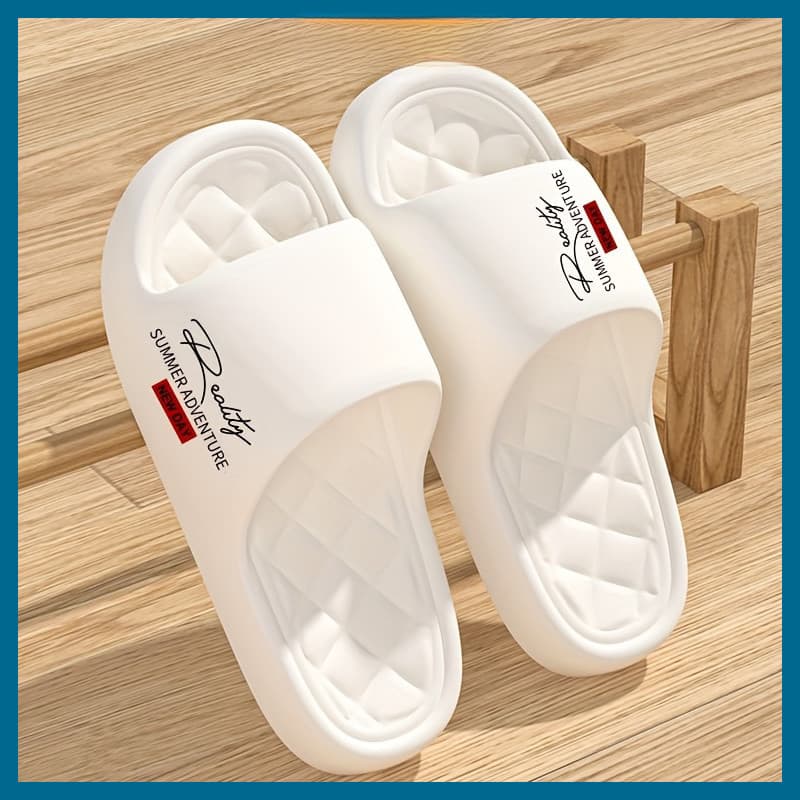 TIKP Chinelos femininos leves de EVA - antiderrapantes para casa interna, confortável, sola macia, Design unissex, palmi