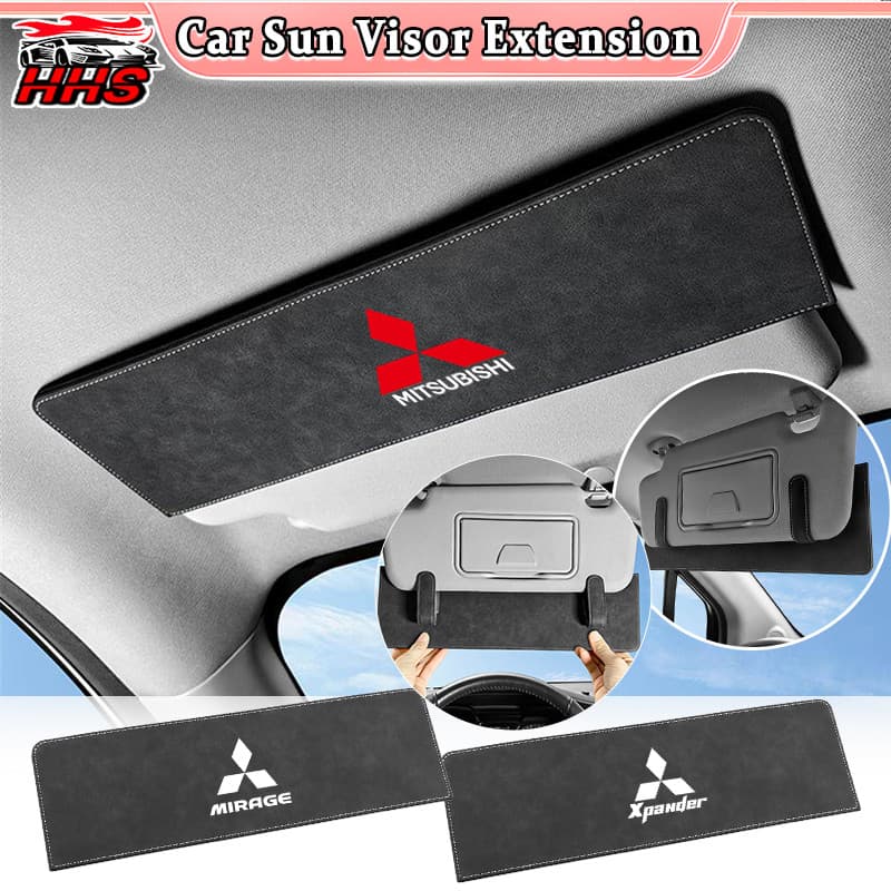 [Estoque Pronto] Extensor De Viseira Solar Para Carro Mitsubishi Segurança De Alta Qualidade Anti Reflexo-Luz Uv Acessór