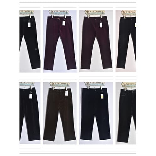 Vintage vintage inventário pedido Original inverno veludo tamanho grande meia-idade cintura alta negócios Casual calças 