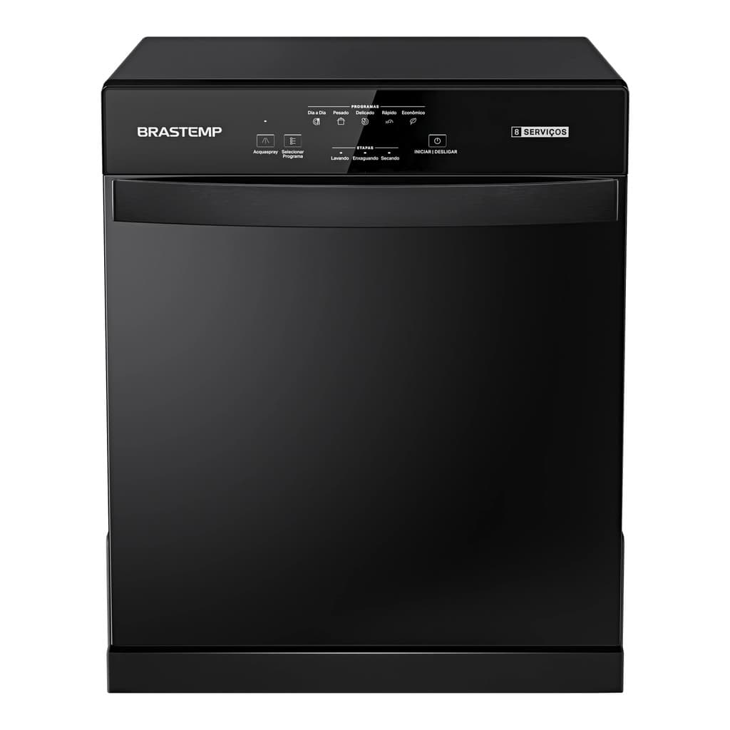 Lava Louças Brastemp 8 Serviços Preta - BLF08AE