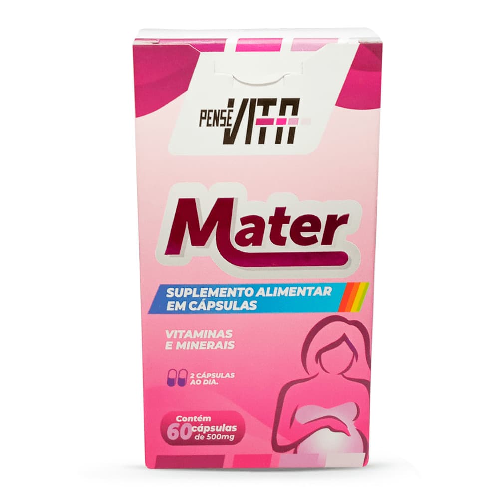 PenseVita Mater Vitamina 550mg com 60 Compimidos 