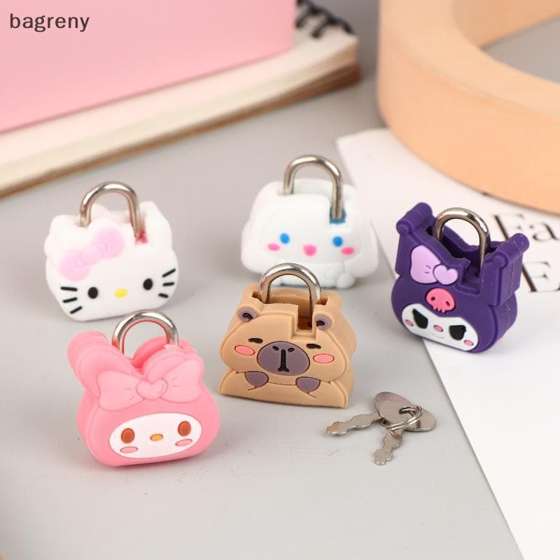 [bagreny] 1 Peça De Desenho Animado Fofo Armário De Bagagem Mala Menina Gaveta Viagem Trava Antifurto Cadeados 3D Com Ch