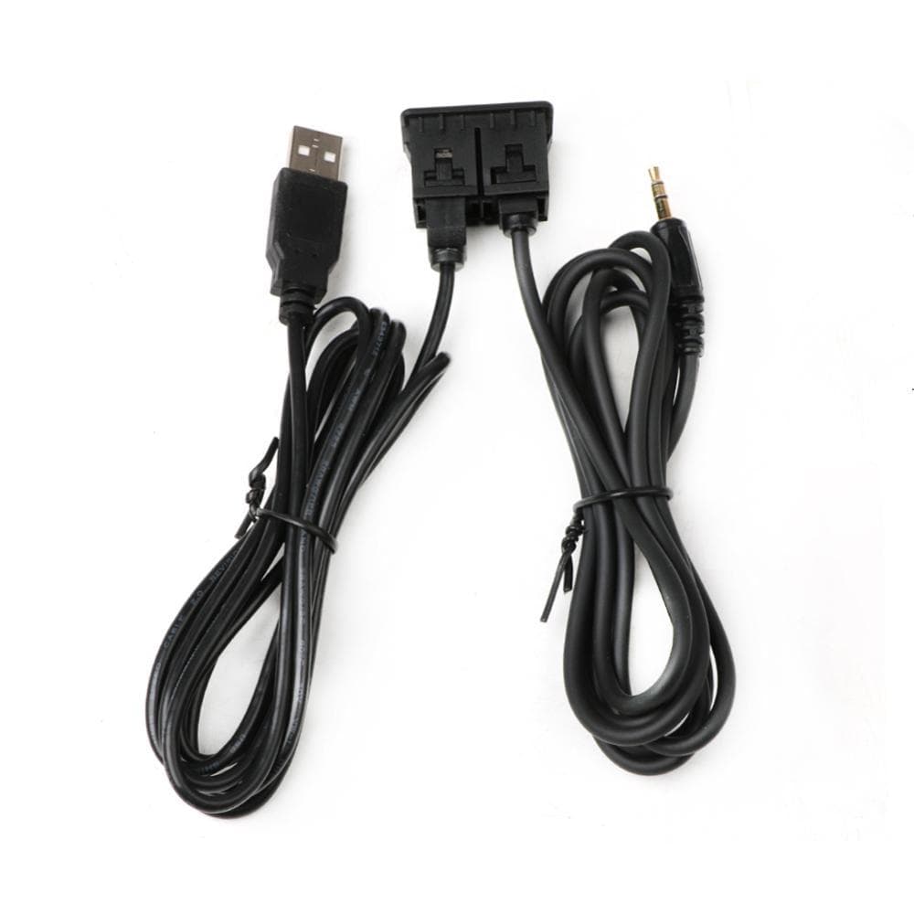 TKEY Universal 150CM Painel Do Carro Montagem Embutida AUX De Porta USB Barco Automático Adaptador Cabo Extensão J5N9