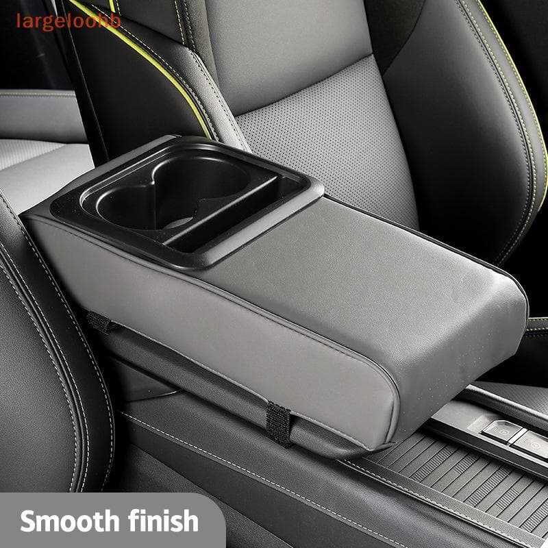 [largeloohb] Armazenamento Do Console Central Carro Caixa Com Suporte Para Copos Almofada Apoio De Braço Descanso Caso D