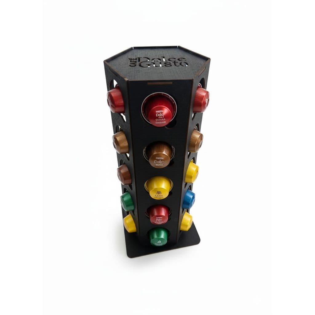 Porta Capsula Torre Giratória Suporte Organizador 30 Dolce Gusto Cantinho do Café