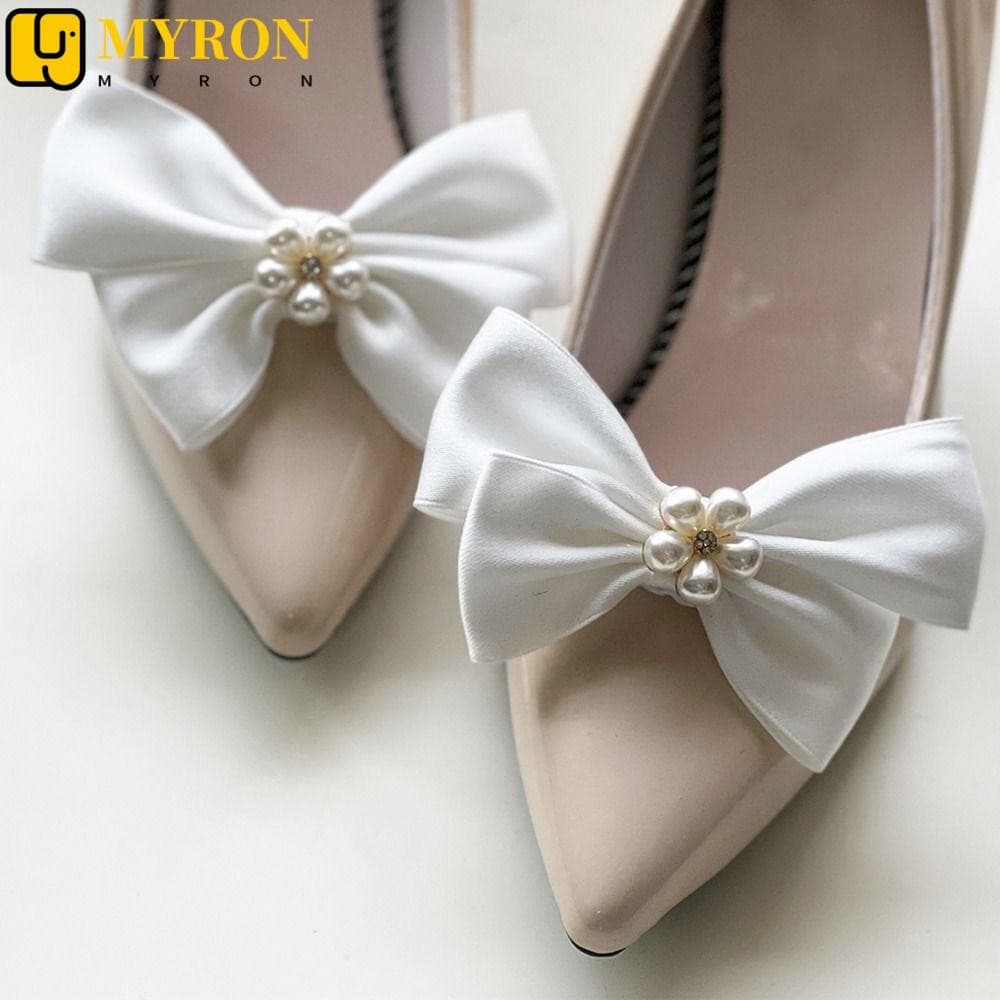 MYRON1 2 Peças De Fivela De Sapatos Femininos Elegantes Amuletos Laço