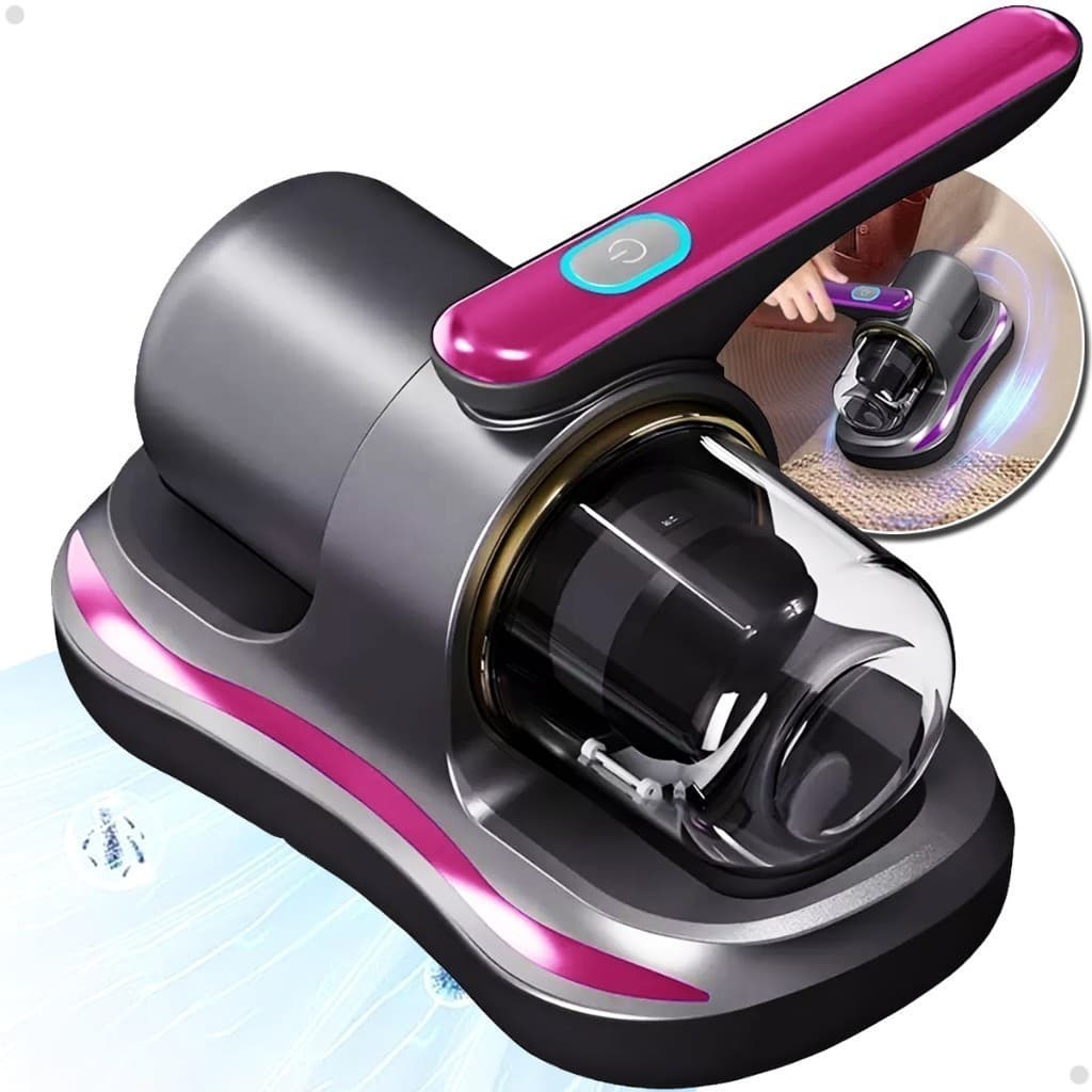 Aspirador de Pó Portátil Sem Fio Escova Removedor de Ácaro Recarregável USB