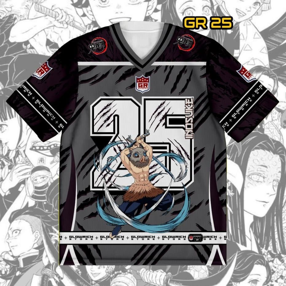 Camisa Oversize Inosuke Hashibira Demon Slayer Edição Especial GR-25
