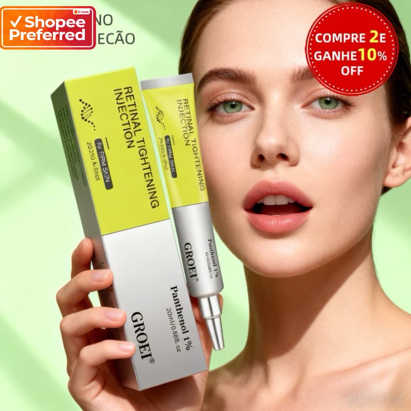Retinol GROEI 20ml Nova Versão | Nutritivo Firmador Minimiza Rugas Levantamento Suave