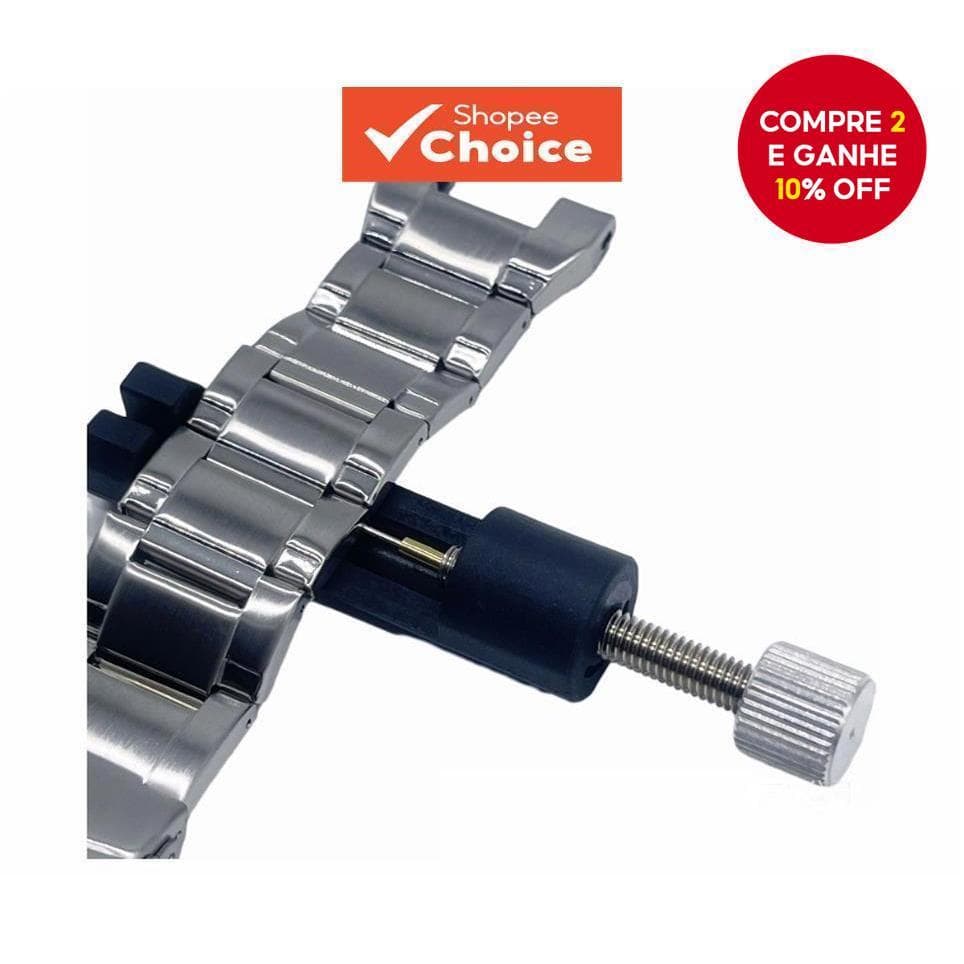 Kit De Dimensionamento De Pulseira Removedora De Link De Relógio Compacto Com 3 Agulhas Reforçadas