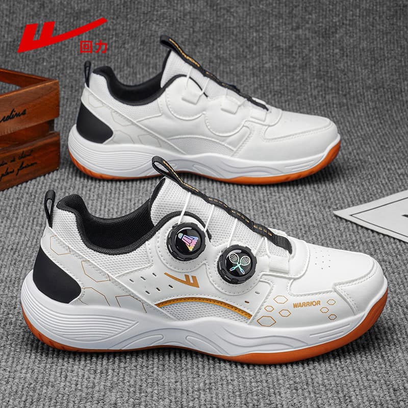 Puxar para trás sapatos masculinos 2026 novo estilo Badminton sapatos esportivos botão estudante respirável antiderrapan