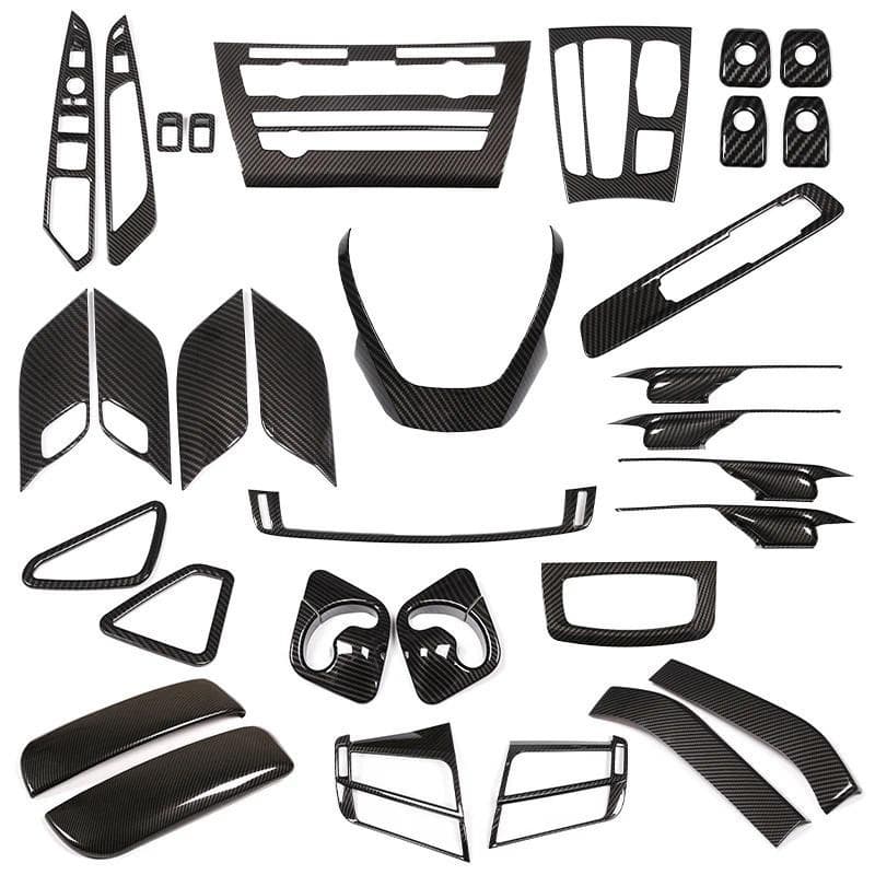 Para BMW X5 F15 X6 F16 2014-2018 , Volante , Painel , Mudança De Engrenagem Do Console , Adesivo Capa De Acabamento De F