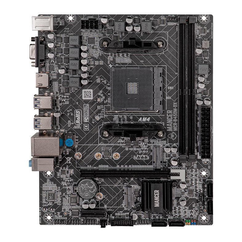 Placa Mae Mancer B450M-DX, DDR4, Socket AMD AM4, M-ATX, Chipset AMD B450, MCR-B450M-DX
