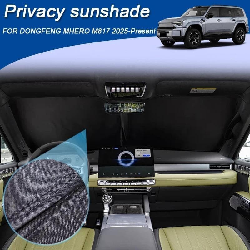 Carro Preto Janela Privacidade Pára-Sol Para DONGFENG MEHRO M817 2025-Presente Anti-UV Isolamento Térmico Proteger Capa 