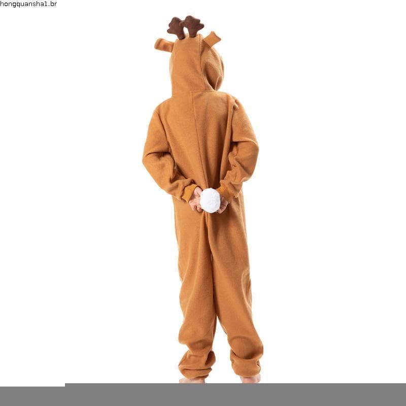 Crianças Renas Roupas De Natal Macacão Pijama Role Play Traje Animal