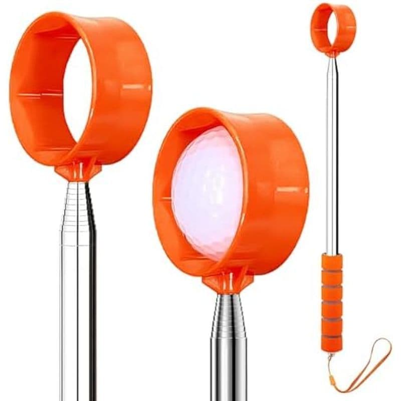 Retriever De Bola De Golfe Telescópico , Recuperador De 9 Pés Para Água , Ferramenta Profissional De Recuperação Aço Ino