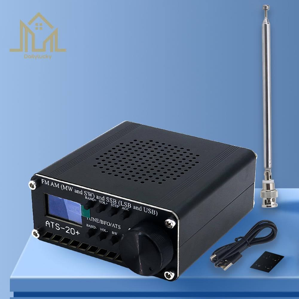 Receptor Profissional ATS-20 + , Digital Leve De Banda Mundial De Rádio Multibanda Para Ambientes Externos E Internos