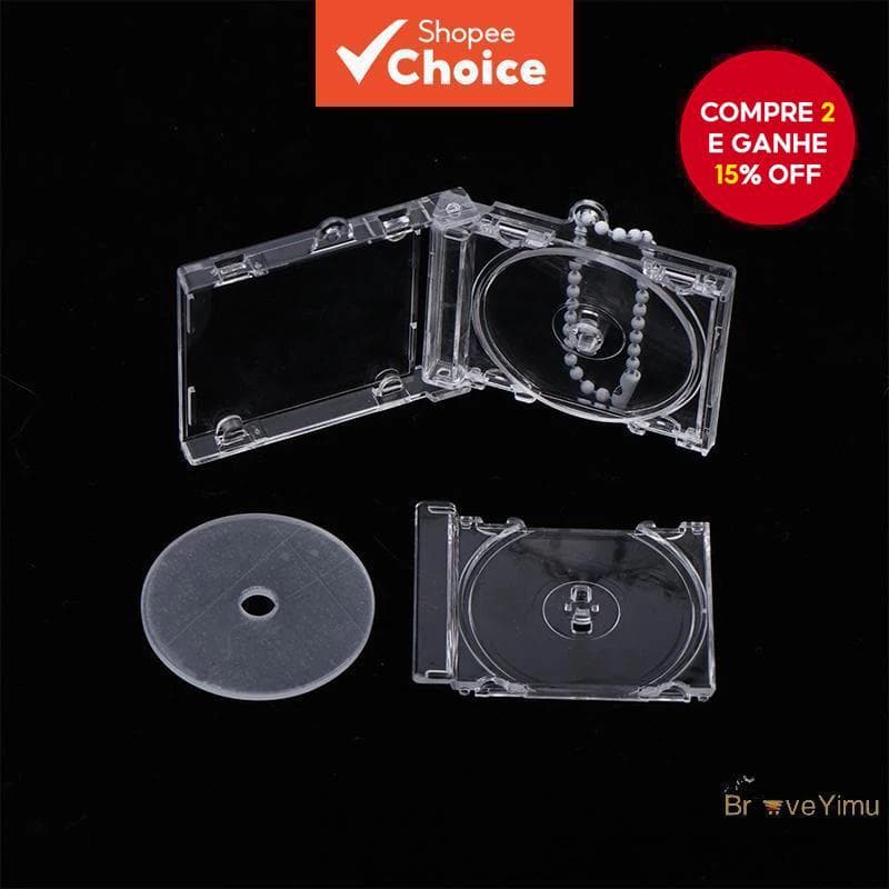 BraveYimu Álbum Comemorativo Periférico Em Branco Mini Chaveiro Com Capa De CD , Japonês De Ponto , Acessórios De Bolsa 