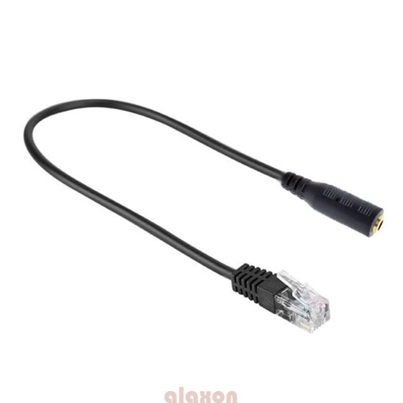 Adaptador RJ9 Para 3,5 Mm PC Telefone Conversão Plugs And Play Transmissão Áudio Trans