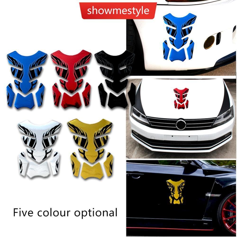 SMS 3D PVC Motocicleta Almofada Do Tanque De Óleo Combustível Macio Anti-Colisão Risco Decalque Protetor Capa Adesivo E3