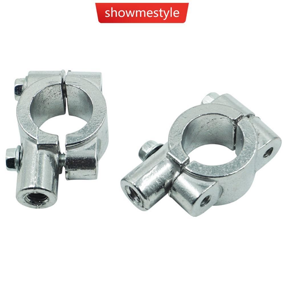 SMS 2 Pçs Braçadeira De Montagem Do Espelho Da Motocicleta M10 M8 Suporte Retrovisor Com Furo Tamanho 22mm 25mm Acessóri