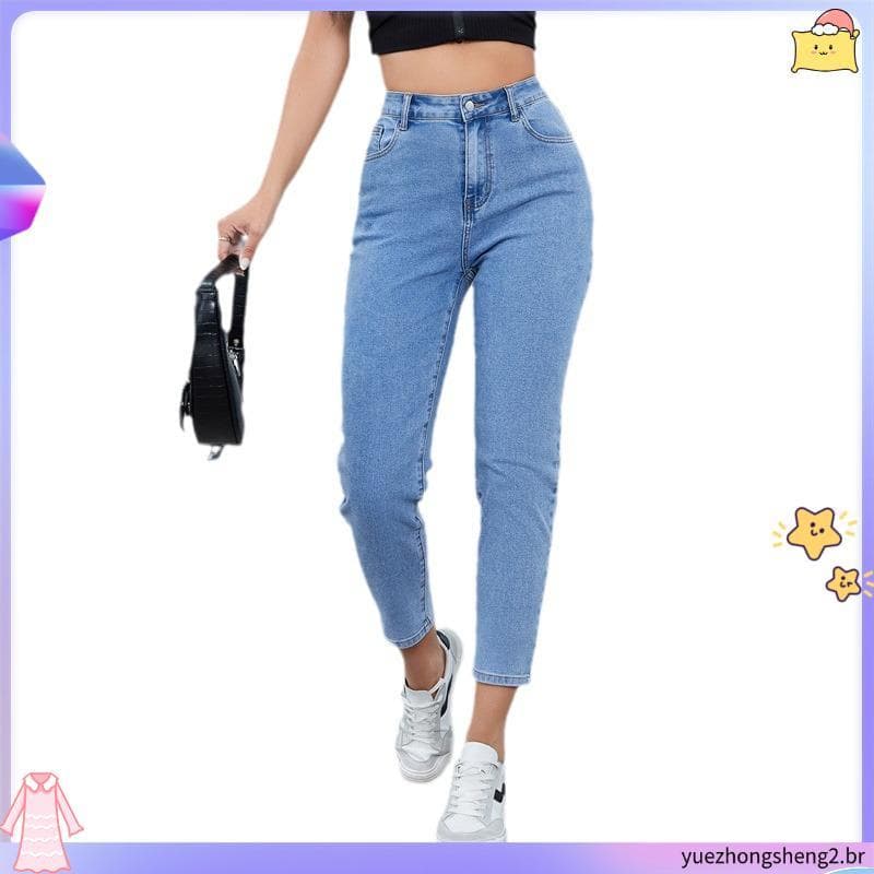 KIT 3 Calça Jeans Feminina MOM 100% Algodão Qualidade Premium