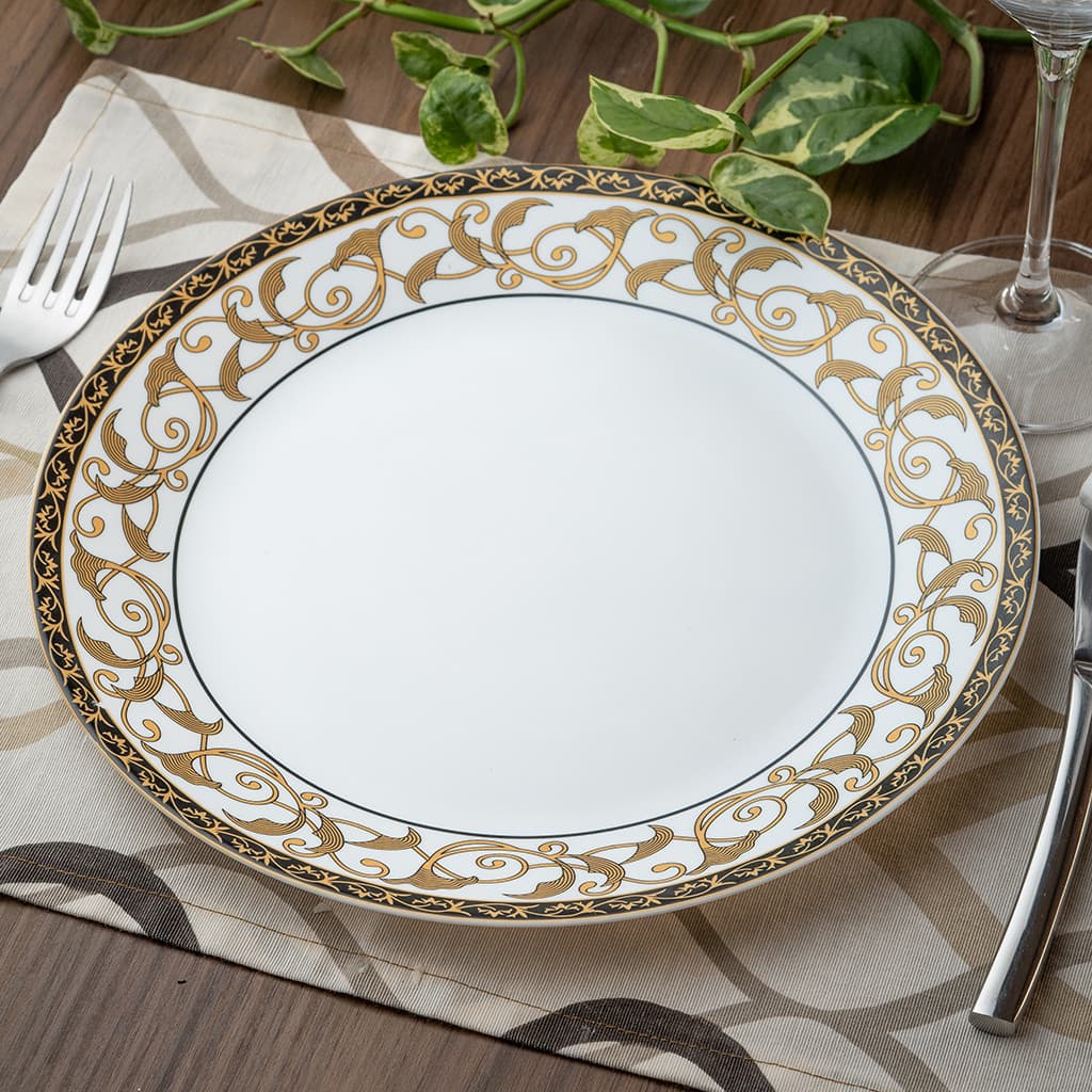 Jogo Opala Borosil Royale Jantar Micro-ondas Resistente (Prato Fundo, Raso, Xicara)