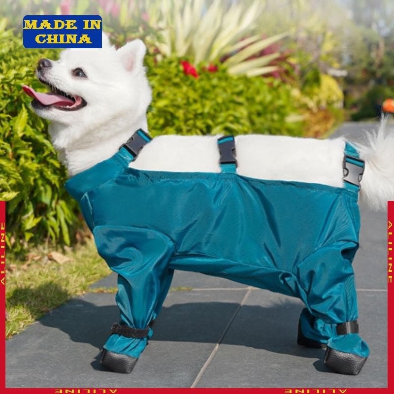 Dog Leggings Impermeáveis Sapatos Suspender Botas Ajustáveis Pet Rainwear Caminhadas E Passeios