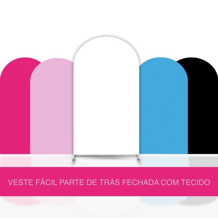 Capa Painel Romano Decoração 2x1m Lisa Festa Aniversário Casamento Tecido Elástico Veste Fácil Tecido Atrás