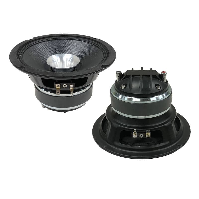 Alto-falante coaxial de 6,5 polegadas com corneta grande, unidade coaxial de médio alcance para carro