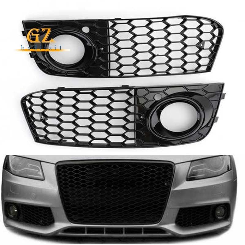[gzhxdiizi1] Tampa Da Grade De Malha Para Farol De Neblina Dianteiro Do Carro 8KD807681 8KD807682 Capa forAudi A4 B8 200