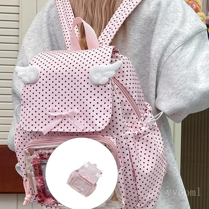 yyooml Itabag Mochilas Bolsa Ombro Transparente Pins Display Daypack Viagem Para Escola