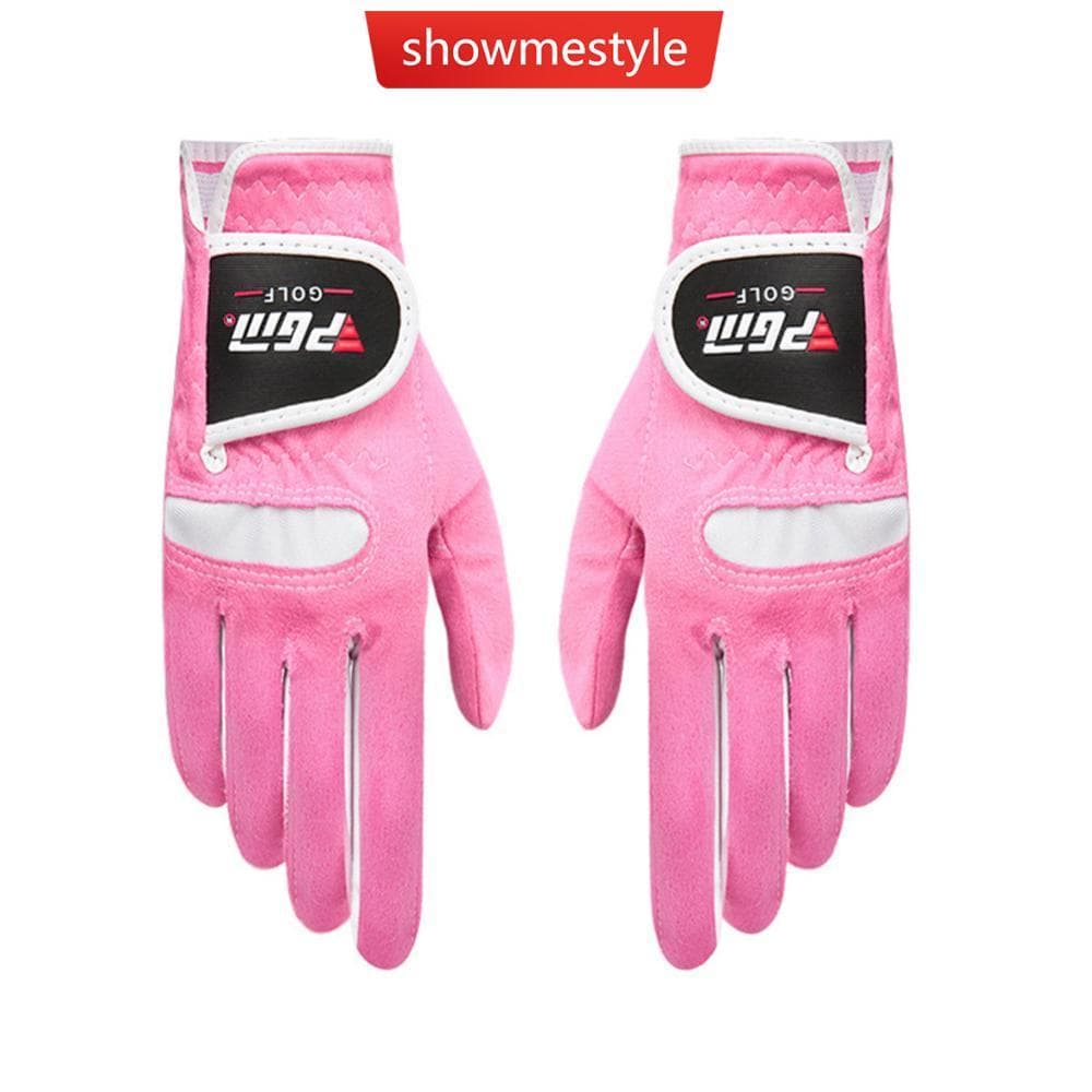 SMS 1 Par Luvas De Golfe Femininas Camurça Pano De Microfibra Antiderrapante Resistente Ao Desgaste Esportivas Ar Livre 