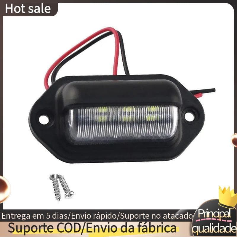 Luz LED Para Placa De Licença Traseira À Prova D'água Reboques , RV , Caminhões , Barcos