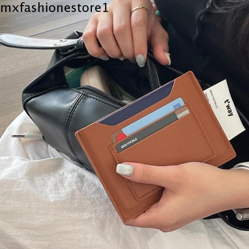 Capa Para Passaporte MXFASHIONE , Porta-Cartões De Couro PU De Cor Sólida , Pasta De Bilhete De Check-in De Avião Com Cl